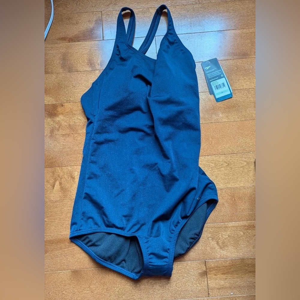 Blue speedo One-Piece Swimsuit